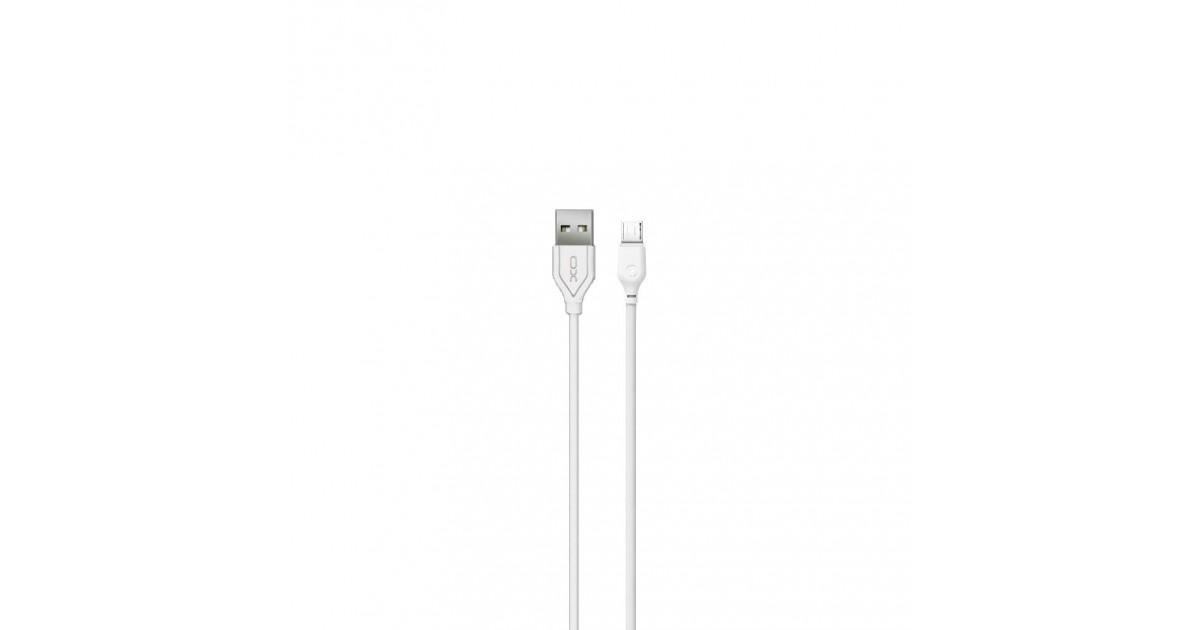 Cablu de date - XO NB103 - Micro-usb - 2.1A - 100cm, Alb