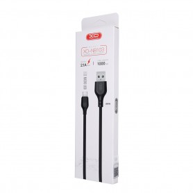 Cablu de date - XO NB103 - Micro-usb - 2.1A - 100cm, Alb