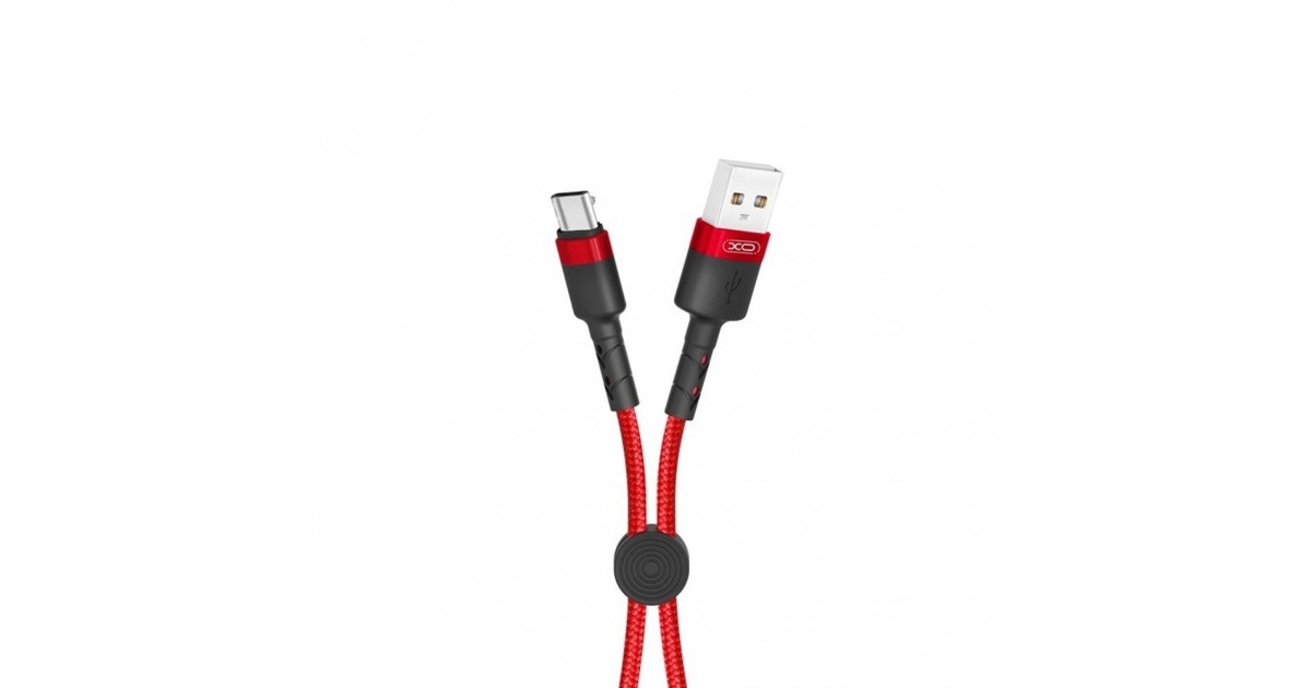 Cablu de date - XO NB117 - Micro-usb - 2.1A - 25cm, Rosu