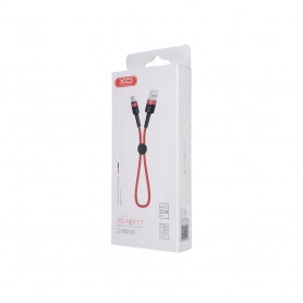 Cablu de date - XO NB117 - Micro-usb - 2.1A - 25cm, Rosu