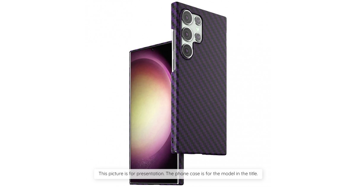 Husa pentru iPhone 15 - Techsuit Carbonite FiberShell - Mov