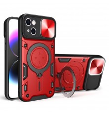 Husa pentru iPhone 15 - Techsuit Hybrid Armor Kickstand - Albastra