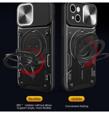 Husa pentru iPhone 15 - Techsuit CamGuard Pro - Rosie