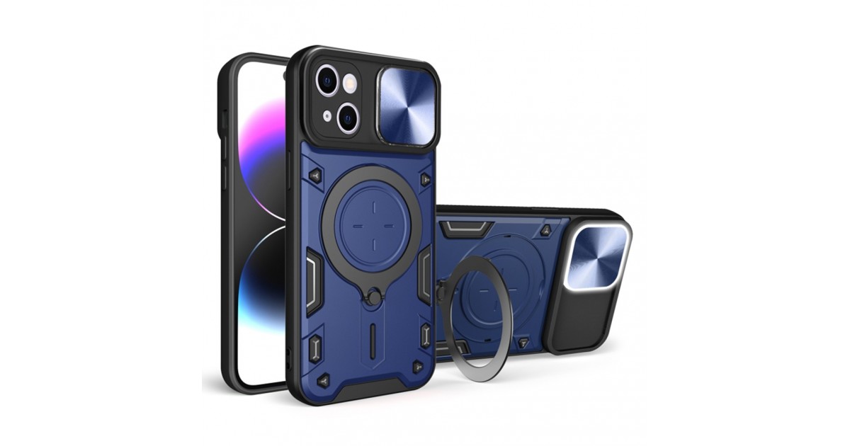 Husa pentru iPhone 15 - Techsuit CamGuard Pro - Albastra