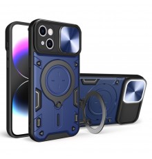 Husa pentru iPhone 15 - ESR Air Shield Boost Kickstand - Translucent Neagra