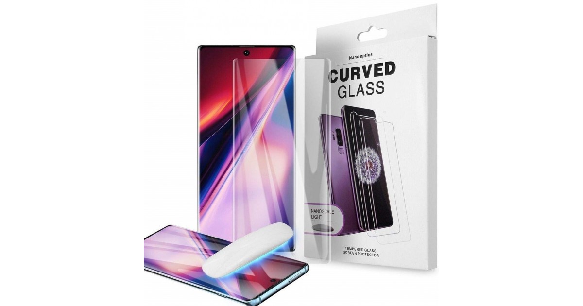 Folie Protectie Ecran din Sticla pentru Samsung Galaxy S20, UV Glue 9H Cu Lampa Si Adeziv Lichid - Clear