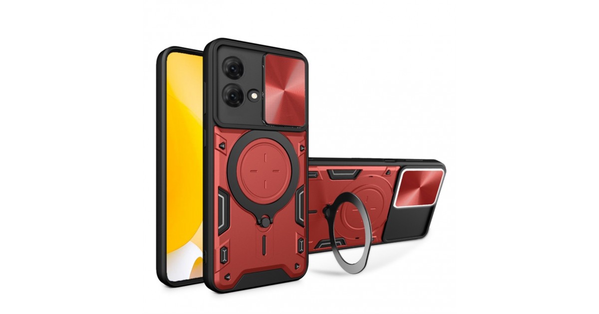 Husa pentru Motorola Moto G84 - Techsuit CamGuard Pro - Rosie