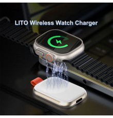 Incarcator fara Fir pentru Apple Watch 3.5W, 1A - Lito (LT-W1) - Alb