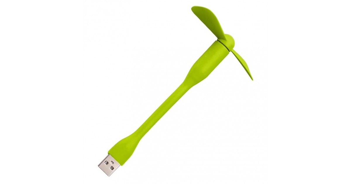 Ventilator USB Portabil, 5V - Techsuit (TUF1) - Verde