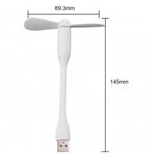 Ventilator USB Portabil, 5V - Techsuit (TUF1) - Alb