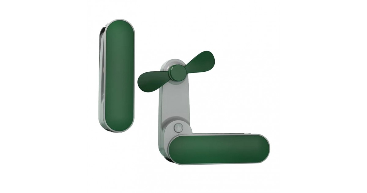 Ventilator Portabil, 1200mAh - Techsuit (TF1) - Verde