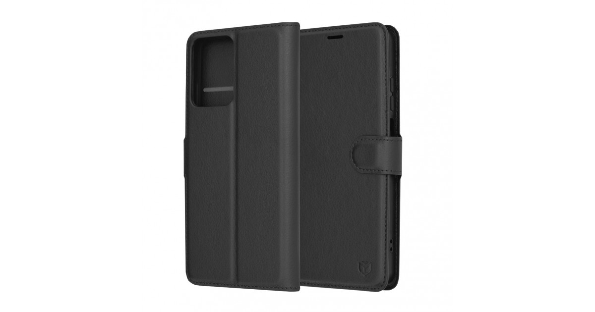 Husa pentru Motorola Moto G04 / Moto G04s / Moto G24 / Moto E14 - Techsuit Leather Folio - Neagra