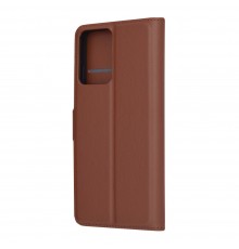 Husa pentru Motorola Moto G04 / Moto G04s / Moto G24 / Moto E14 - Techsuit Leather Folio - Maro