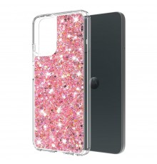 Husa pentru Motorola Moto G04 / Moto G04s / Moto G24 / Moto E14 - Techsuit SparkleSkin Series - Clear