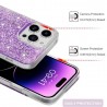 Husa pentru Motorola Moto G04 / Moto G04s / Moto G24 / Moto E14 - Techsuit Sparkly Glitter - Mov