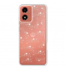 Husa pentru Motorola Moto G04 / Moto G04s / Moto G24 / Moto E14 - Techsuit Sparkly Glitter - Albastra