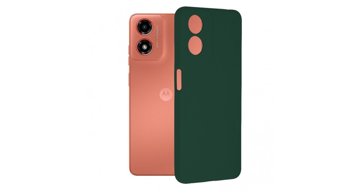 Husa pentru Motorola Moto G04 / G04s / E14 - Techsuit Soft Edge Silicone - Verde inchisa