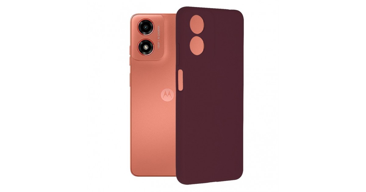 Husa pentru Motorola Moto G04 / G04s / E14 - Techsuit Soft Edge Silicone - Plum Violet