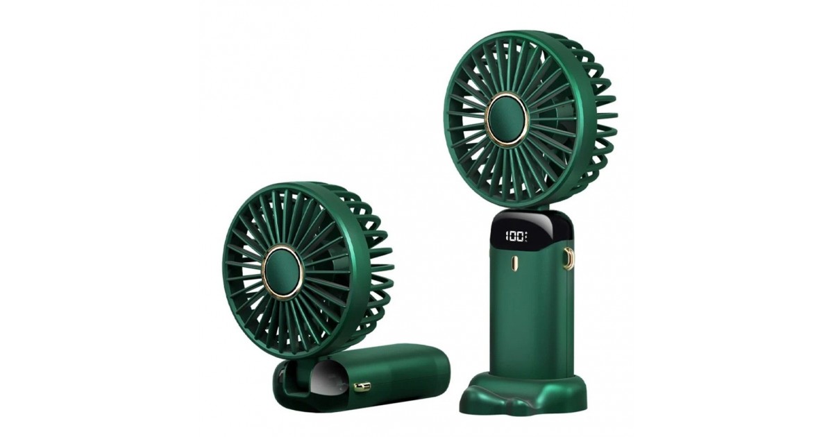 Ventilator Portabil, 1800mAh - Techsuit (N15) - Verde