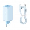 Incarcator 2x USB, 2x Type-C, 100W + Cablu Type-C, 100W, 20V, 5A, 1m - Baseus GaN6 Pro (P10162705312-00) - Albastru