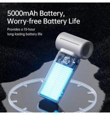 Ventilator Portabil 3600mAh cu Display Digital  - JisuLife (Life9) - Roz