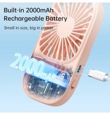 Ventilator Portabil 2000mAh -JisuLife (FA49) - Roz