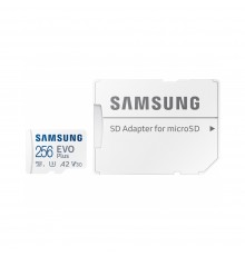 Card de Memorie cu Adaptor, 256GB - Samsung Evo Plus (MB-MC256KA/EU) - Alb