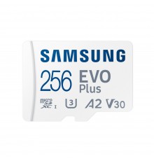 Card de Memorie cu Adaptor, 256GB - Samsung Evo Plus (MB-MC256KA/EU) - Alb