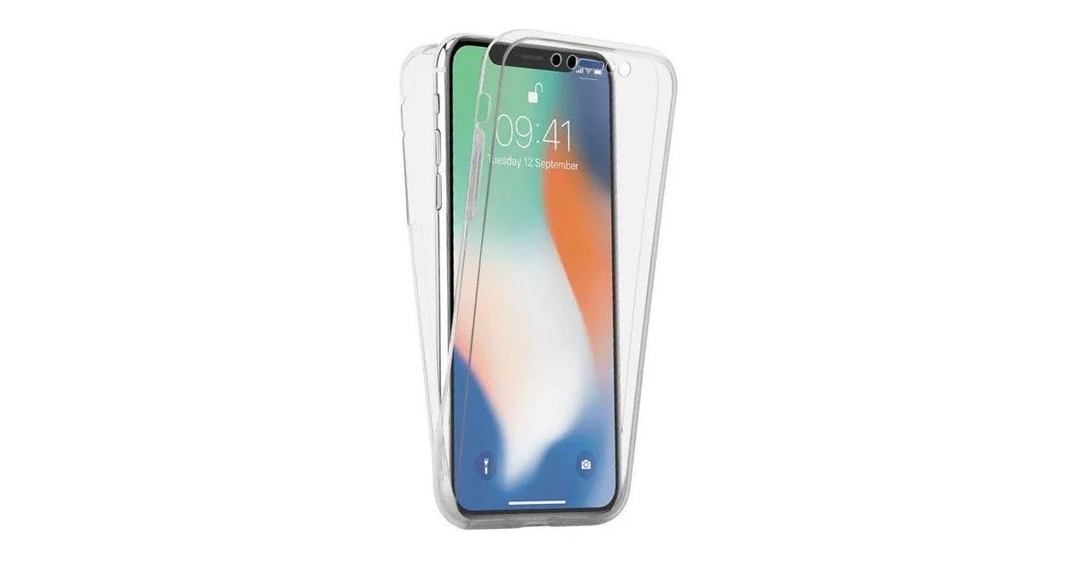 Husa iPhone 12 Mini (5.4 inch.) - Silicon Tpu Full 360 ( Fata+Spate) , transparenta