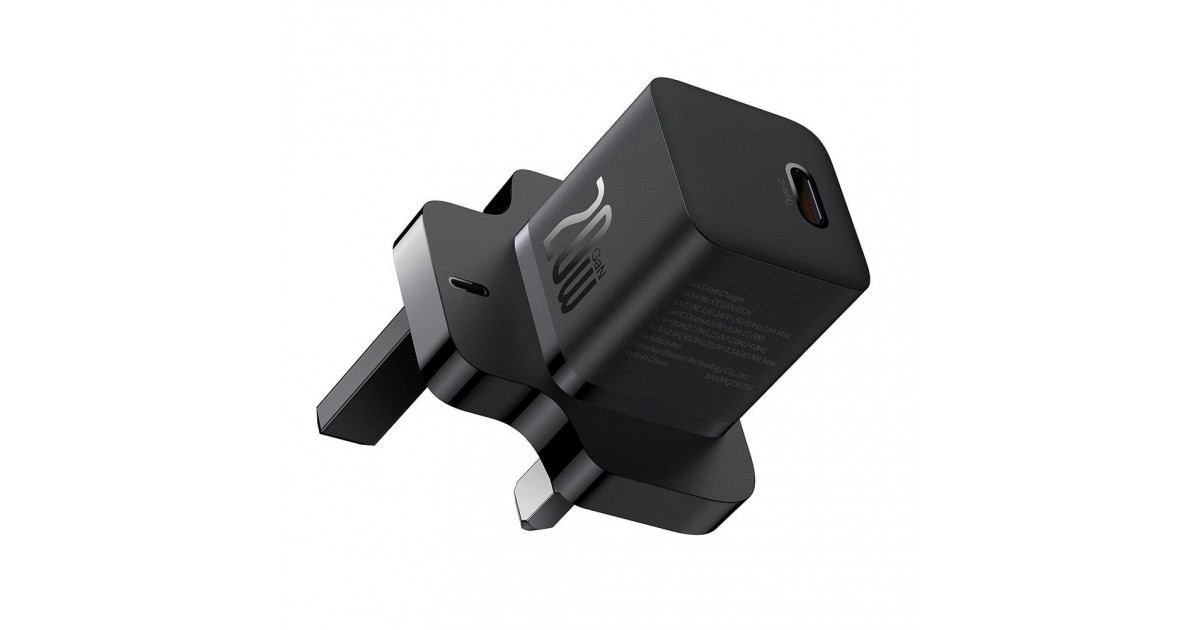 Incarcator Type-C cu Plug UK, Quick Charge 20W - Baseus (P10110907113-00) - Negru