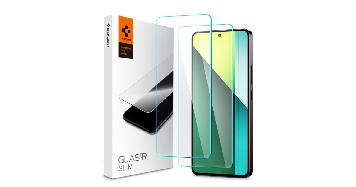 Folie pentru Xiaomi Redmi Note 13 Pro 5G / Poco X6 (set 2) - Spigen Glas.tR Slim - Clear