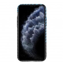 Husa pentru iPhone 11 Pro - Techsuit Carbonite FiberShell - Albastra Pulse