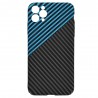 Husa pentru iPhone 11 Pro Max - Techsuit Carbonite FiberShell - Albastra Pulse