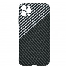 Husa pentru iPhone 11 Pro Max - Techsuit Carbonite FiberShell - Stealth Gray