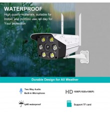 Camera de Supraveghere 3MP, Waterproof, V380 PRO App - Techsuit (K6) - Alb