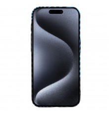 Husa pentru iPhone 15 Pro - Techsuit Carbonite FiberShell - Albastra Pulse