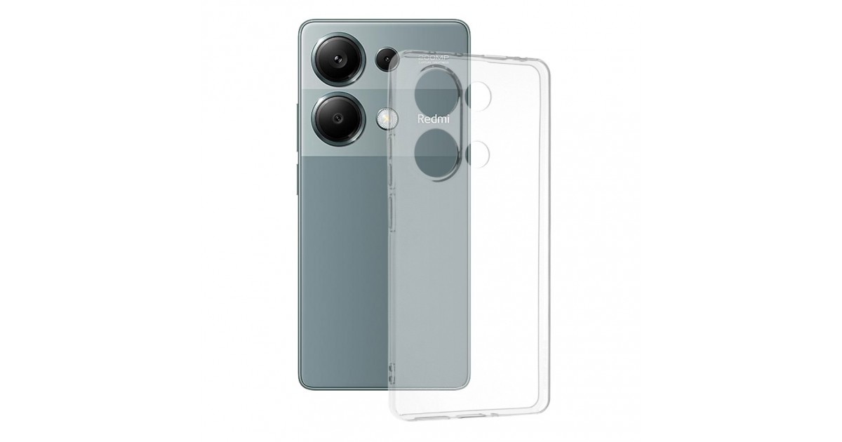 Husa pentru Xiaomi Redmi Note 13 Pro 4G / Poco M6 Pro 4G - Techsuit Clear Silicone - Transparent