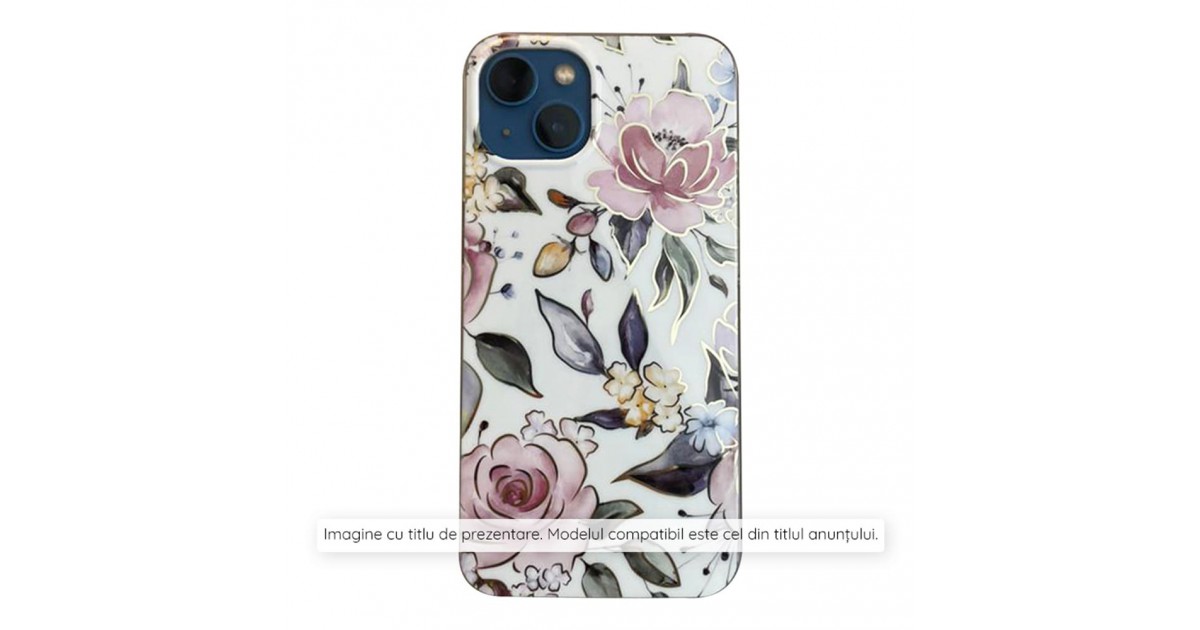 Husa pentru Xiaomi Redmi Note 13 Pro 4G / Poco M6 Pro 4G - Techsuit Marble Series - Chloe Alba