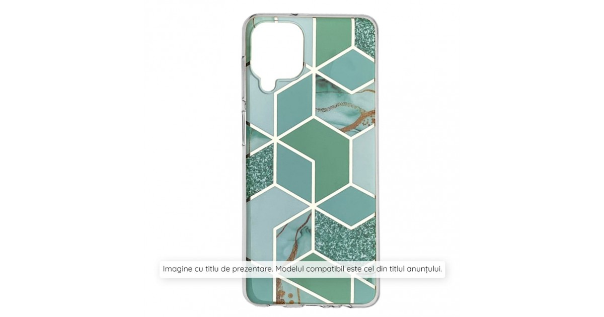 Husa pentru Xiaomi Redmi Note 13 Pro 4G / Poco M6 Pro 4G - Techsuit Marble Series - Verde Hex