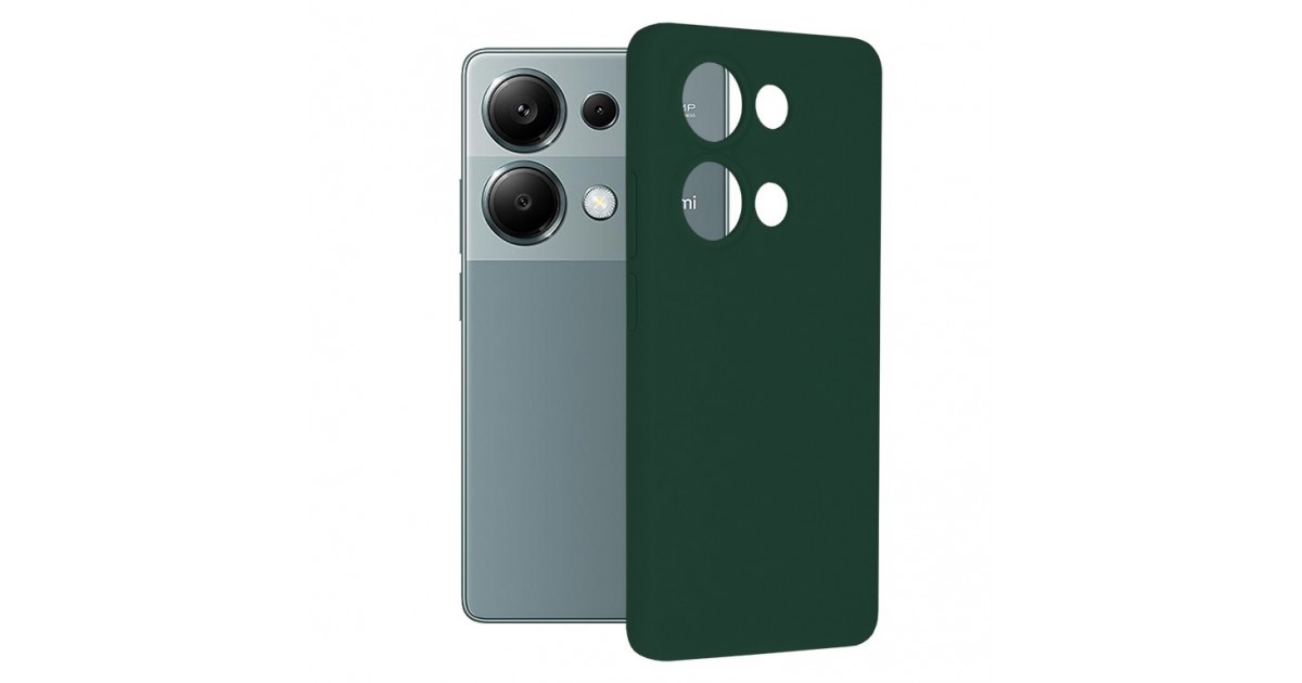 Husa pentru Xiaomi Redmi Note 13 Pro 4G / Poco M6 Pro 4G - Techsuit Soft Edge Silicone - Verde inchisa