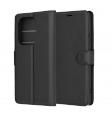 Husa pentru Xiaomi Redmi Note 13 Pro 4G / Poco M6 Pro 4G - Techsuit Leather Folio - Neagra