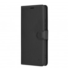 Husa pentru Xiaomi Redmi Note 13 Pro 4G / Poco M6 Pro 4G - Techsuit Leather Folio - Neagra