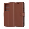 Husa pentru Xiaomi Redmi Note 13 Pro 4G / Poco M6 Pro 4G - Techsuit Leather Folio - Maro