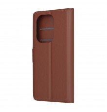 Husa pentru Xiaomi Redmi Note 13 Pro 4G / Poco M6 Pro 4G - Techsuit Leather Folio - Maro