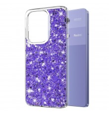 Husa pentru Xiaomi Redmi Note 13 Pro 4G / Poco M6 Pro 4G - Techsuit Sparkly Glitter - Mov