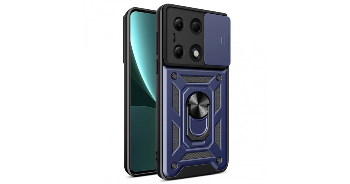 Husa pentru Xiaomi Redmi Note 13 Pro 4G / Poco M6 Pro 4G - Techsuit CamShield Series - Albastra