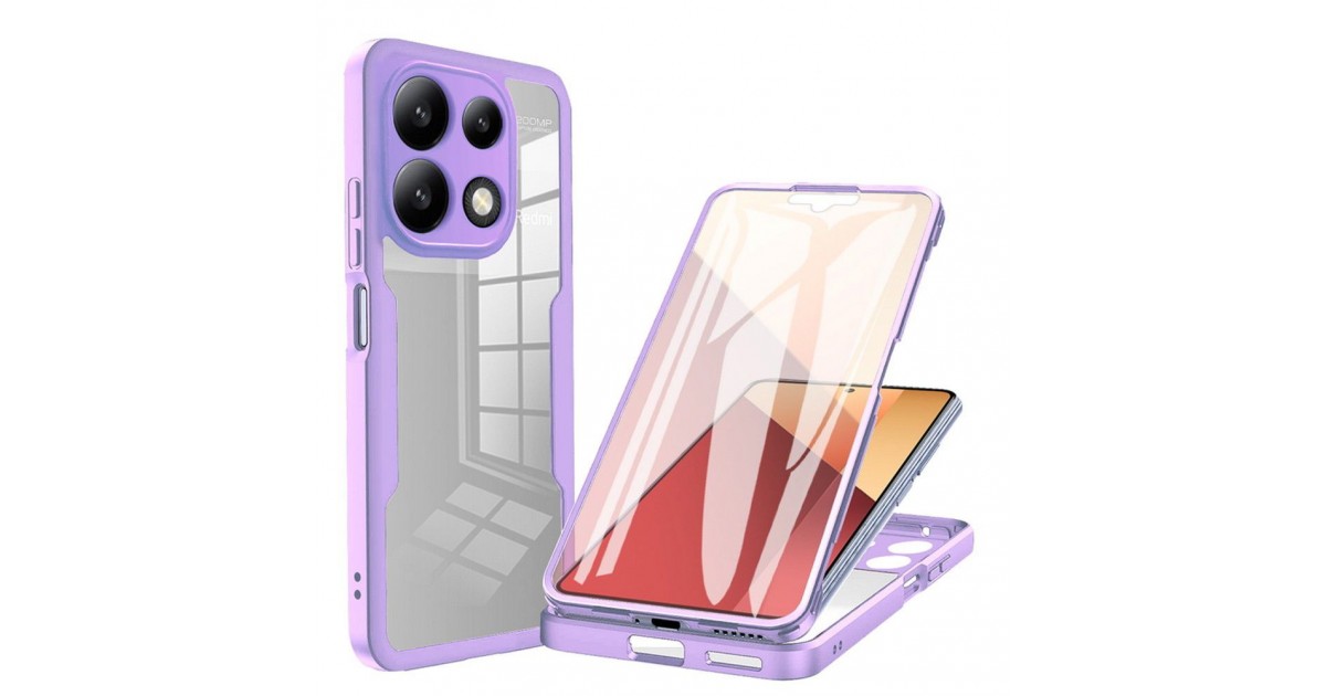 [PACHET 360] - Husa ColorVerse 360 + Folie de protectie -  Xiaomi Redmi Note 13 Pro 4G / Poco M6 Pro 4G  - Mov