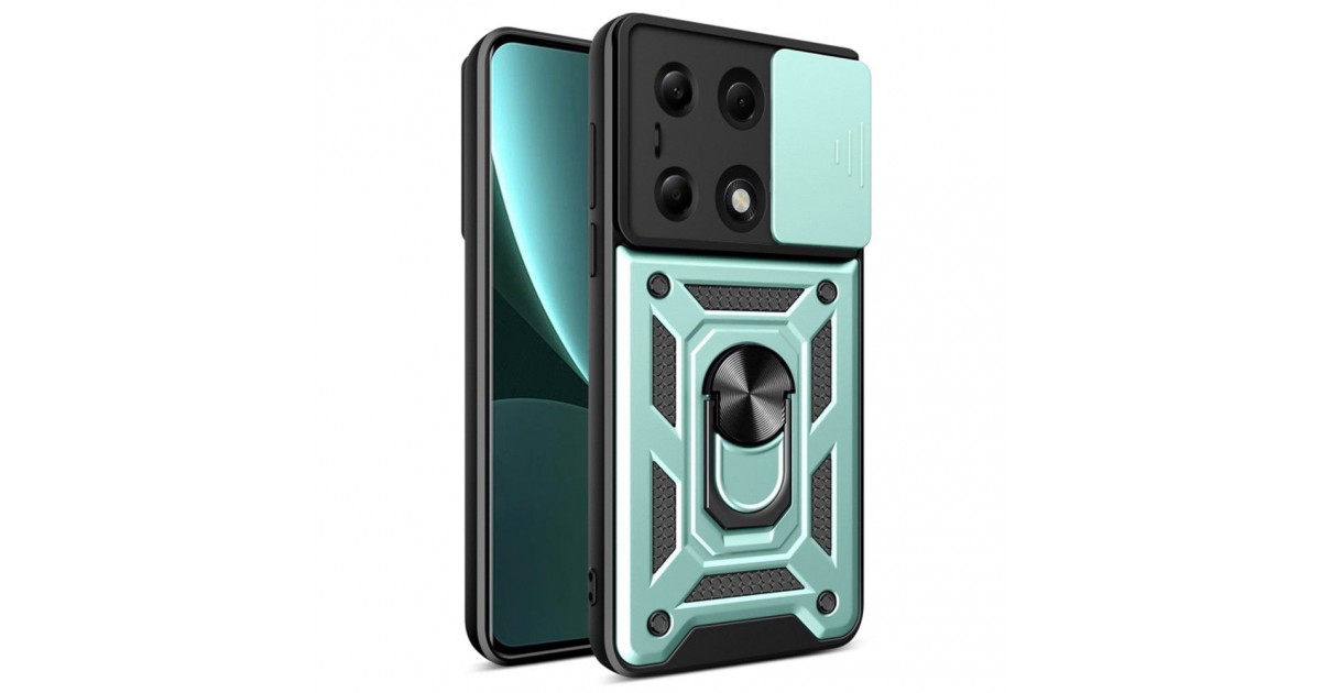 Husa pentru Xiaomi Redmi Note 13 Pro 4G / Poco M6 Pro 4G - Techsuit CamShield Series - Verde