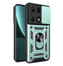 Husa pentru Xiaomi Redmi Note 13 Pro 4G / Poco M6 Pro 4G - Techsuit Wave Shield - Verde