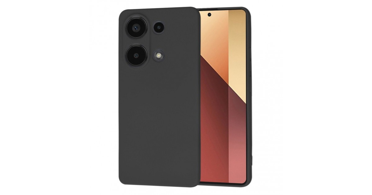 Husa pentru Xiaomi Redmi Note 13 Pro 4G / Poco M6 Pro 4G - Techsuit SoftFlex - Neagra